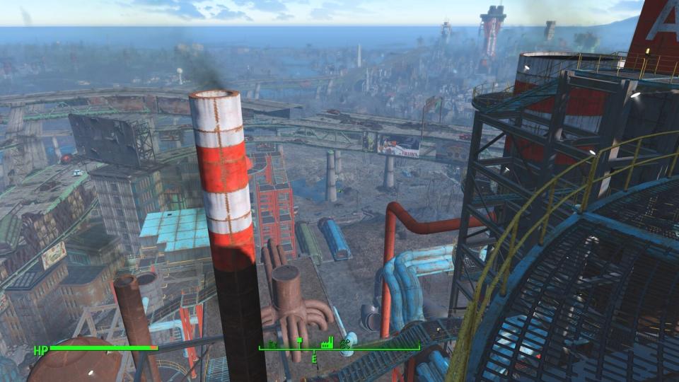 Fallout 4 comparison screenshots showing the increased level of detail