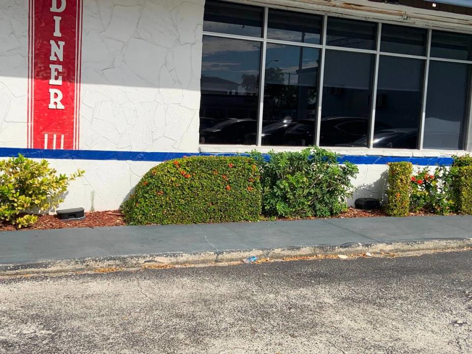 The rodent traps outside Jimmy’s Diner. Two consecutive days, an inspector found that rodents ran inside the restaurant.