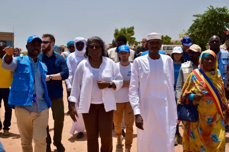 U.S. Ambassador to the United Nations Linda Thomas-Green visited the Chadian town of Adré on Wednesday where many Sudanese refugees live. Photo courtesy of Ambassador Linda Thomas-Greenfield