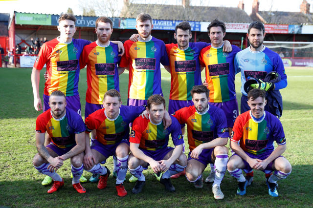 Altrincham Football Team from England