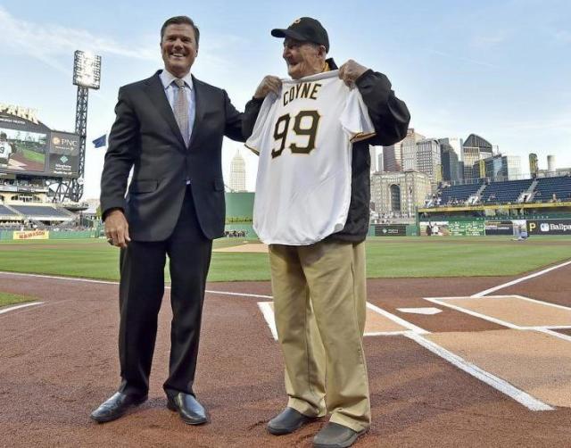 Pirates Celebrate Long-Time Usher Phil Coyne's 100th Birthday