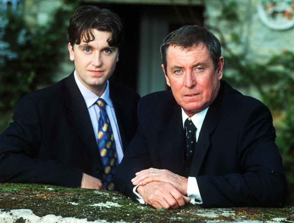 Daniel Casey as Sergeant Gavin Troy, left, and John Nettles as CI Tom Barnaby in Midsomer Murders - Television Stills