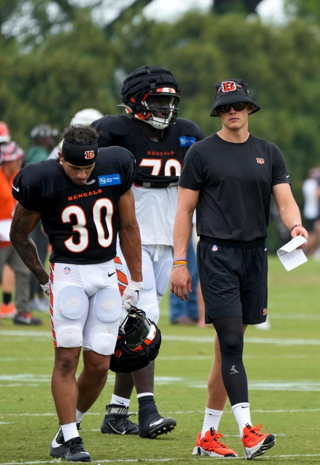 Bengals quarterback Joe Burrow was back to practice ahead of