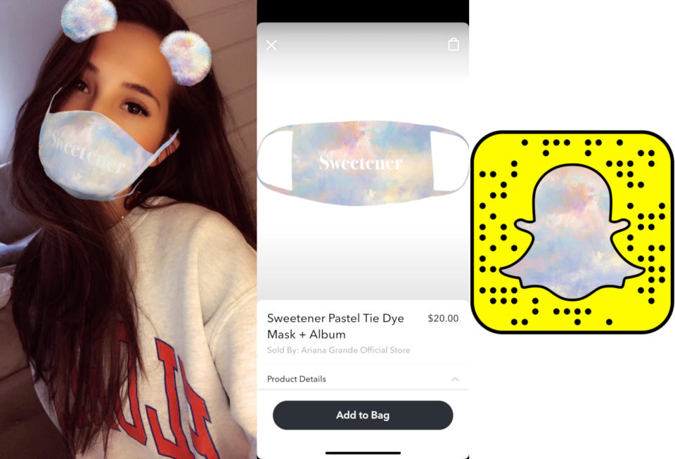 If you're an Arianator, you'll probably like Snapchat's newest selfie Lens a