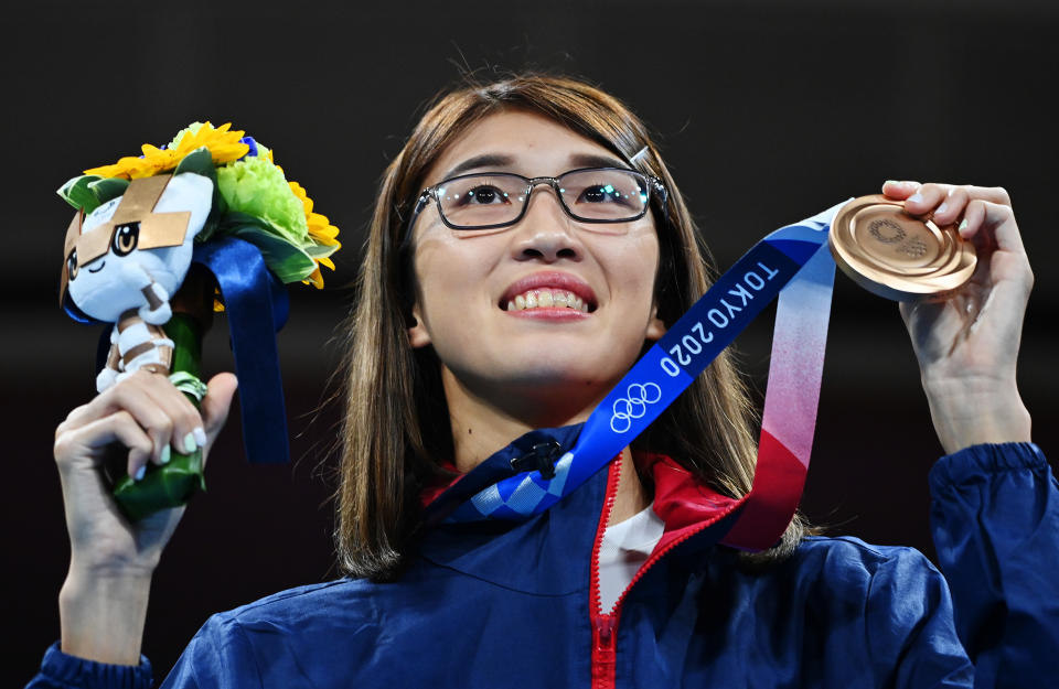 黃筱雯出戰東京奧運。(Photo by Luis Robayo - Pool/Getty Images)