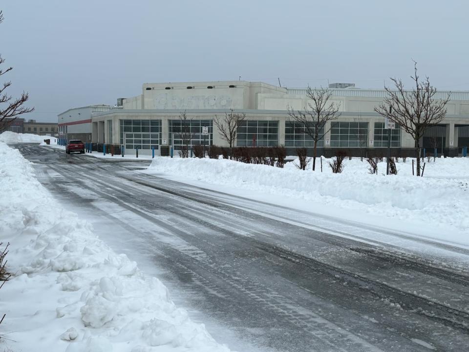 Newfoundland and Labrador's government will open a new ambulatory care hub inside the former Costco building on Stavanger Drive. Costco shut down operations there in 2019.  (Danny Arsenault/CBC - image credit)
