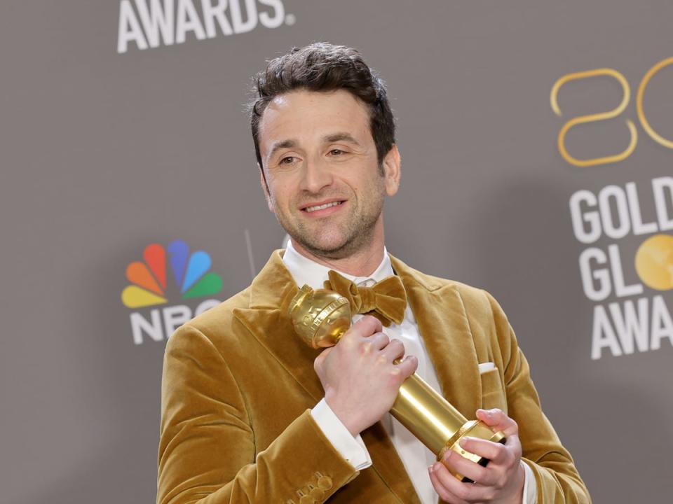 Composer Justin Hurwitz at the Golden Globes (Getty Images)