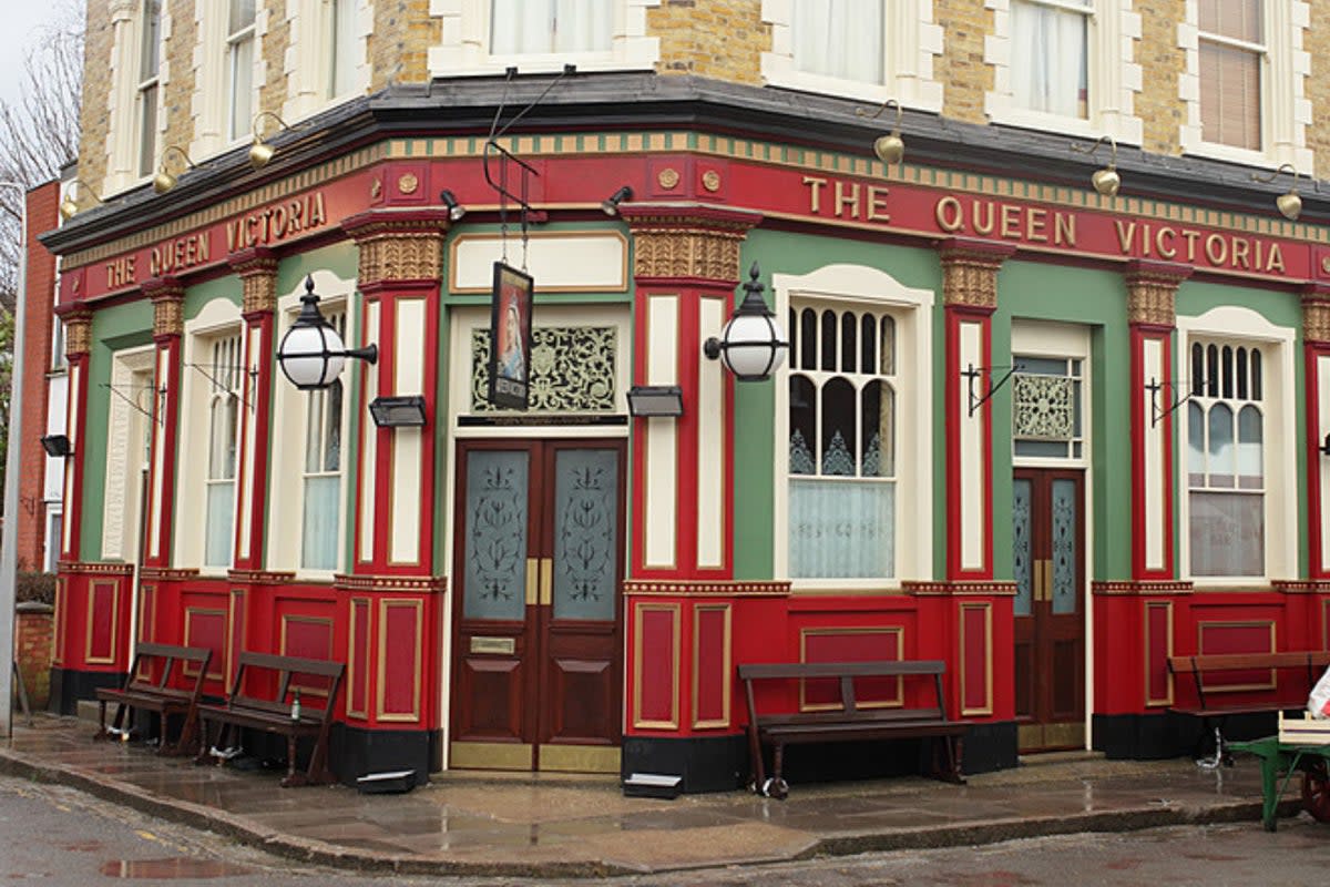 BBC is selling the EastEnders set (pictured) in a cost-cutting bid (BBC)