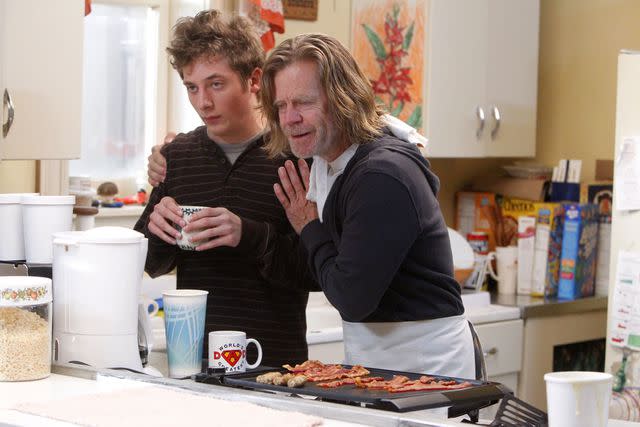 <p>Showtime/Sterling/Wbtv/Kobal/Shutterstock</p> Jeremy Allen White (left) and William H. Macy on 'Shameless'