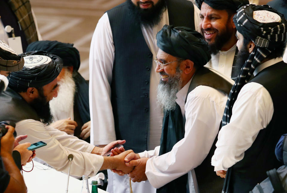 Delegation der Taliban im September 2020 in Doha (Bild: REUTERS/Ibraheem al Omari)