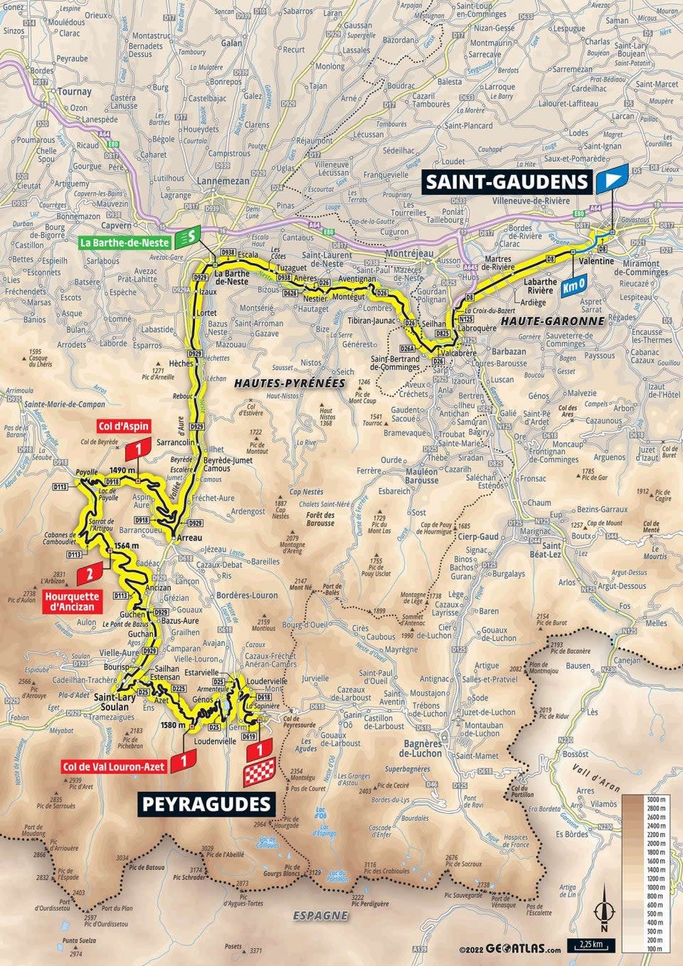 Stage 17 map (letour)