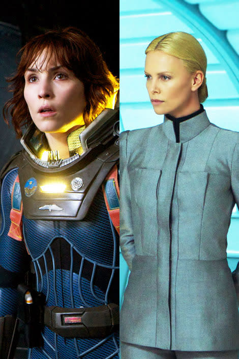 Noomi Rapace and Charlize Theron