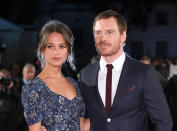 Alicia Vikander et Michael Fassbender se sont mariés en cachette à Ibiza. (Photo by Karwai Tang/WireImage)