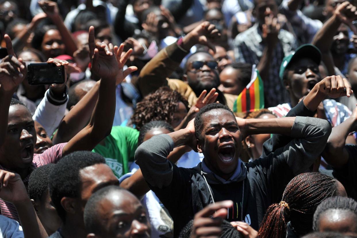 University of Zimbabwe students also refused to sit their exams in protest of First Lady Grace Mugabe's PhD: AFP/Getty Images