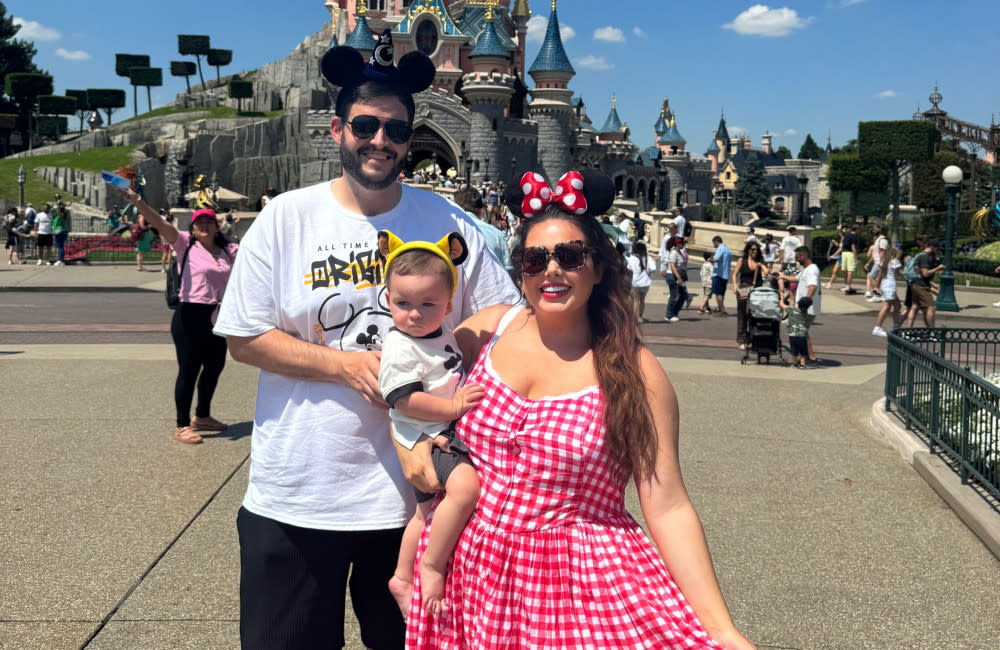 Scarlett Moffatt took her son Jude to Disneyland Paris to celebrate his first birthday credit:Bang Showbiz