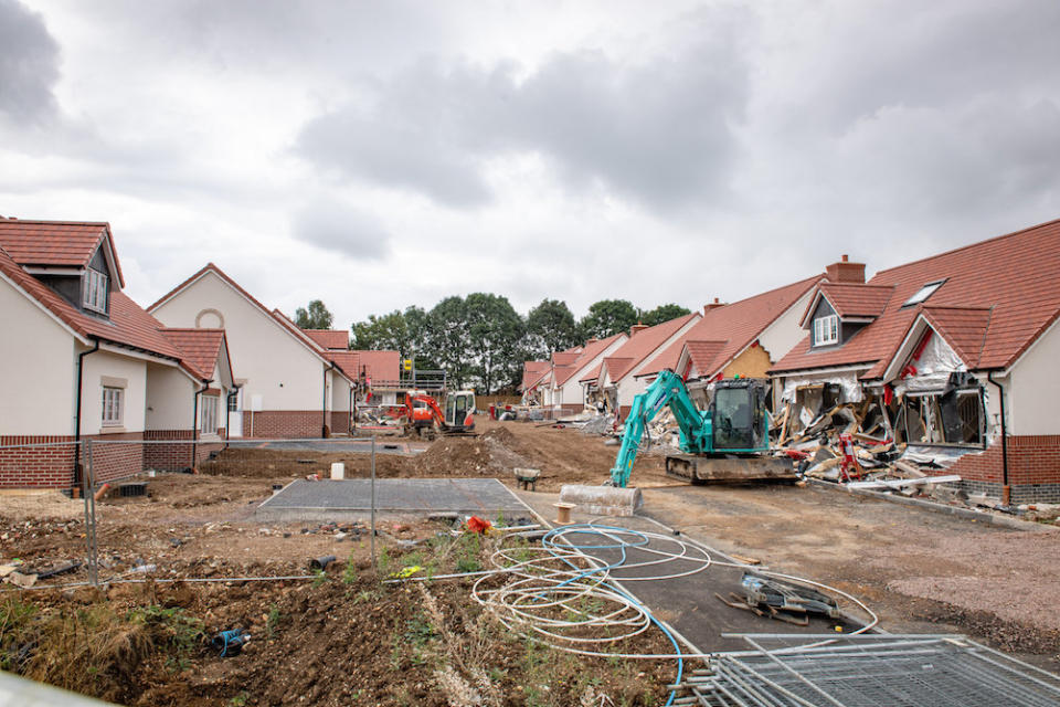 The site of the carnage in Buntingford, Hertfordshire, last August (Picture: SWNS)