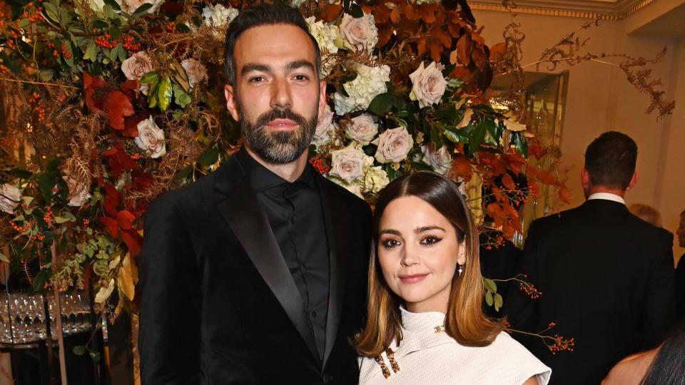 Jamie Childs and Jenna Coleman attend The 67th Evening Standard Theatre Awards at Claridge's Hotel on November 19, 2023 in London, England. (Photo by Dave Benett/Getty Images)