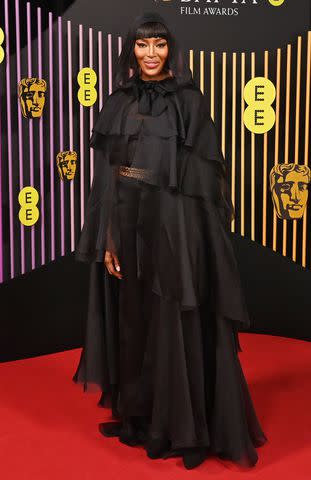 <p>Alan Chapman/Dave Benett/Getty</p> Naomi Campbell at 2024 BAFTAs