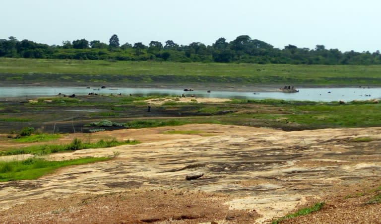 A general view of the Agoua-Yaokro dam managed by Ivory Coast's state water firm Sodeci near Bouake