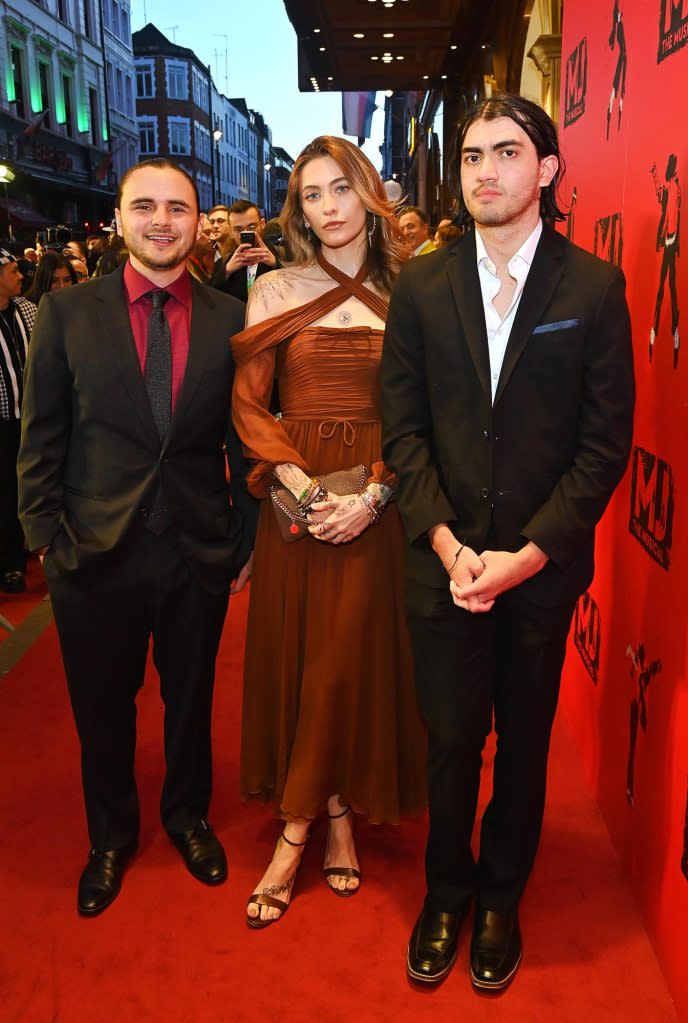 Prince Paris and Bigi walked the red carpet together in London on Wednesday night 634