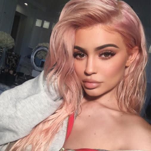 Kylie claims her bigger lips make it seem like she's had work done to her jaw. Photo: Instagram/kyliejenner