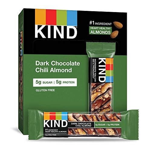KIND Dark Chocolate Chili Almond Bars, 12-Pack