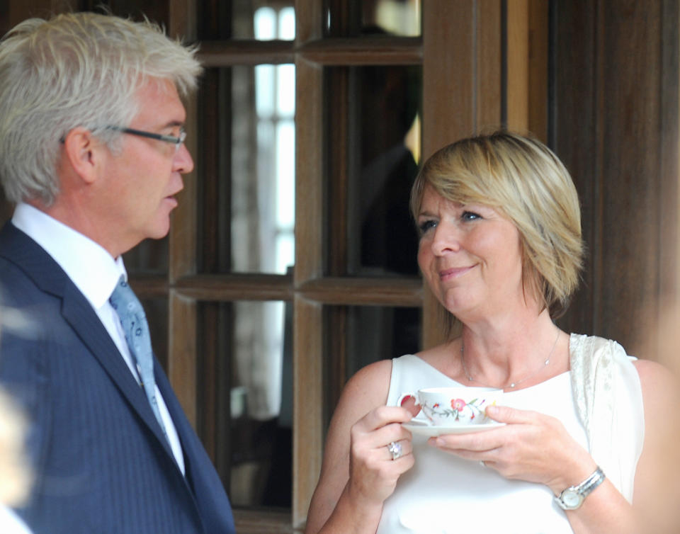 Phillip Schofield and Fern Britton at the Prince's Trust reception in Highgrove in 2009.