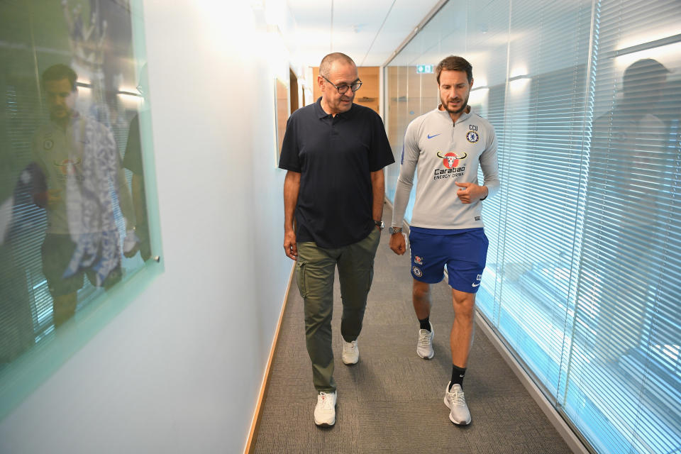 Sarri gets used to his new surroundings.