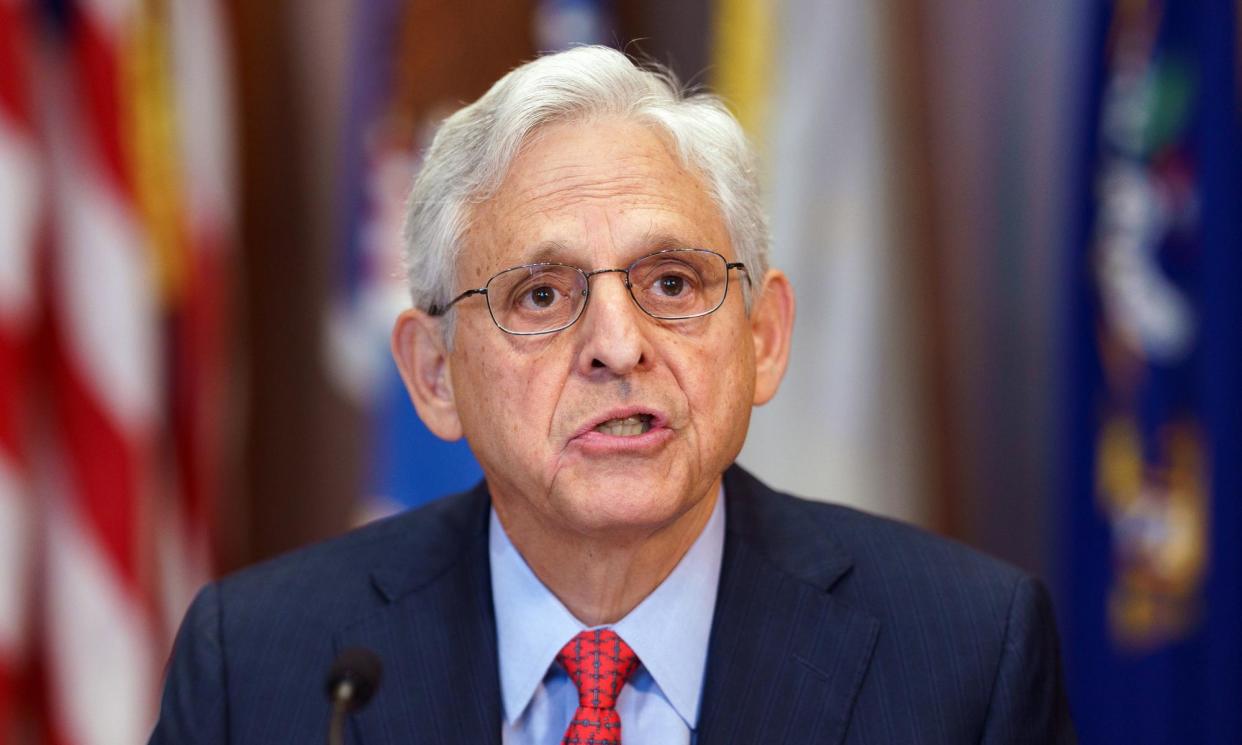 <span>The US attorney general, Merrick Garland, said in a press release that the suspect had the stated goal of slaughtering ‘as many Jewish people as possible’.</span><span>Photograph: Will Oliver/EPA</span>