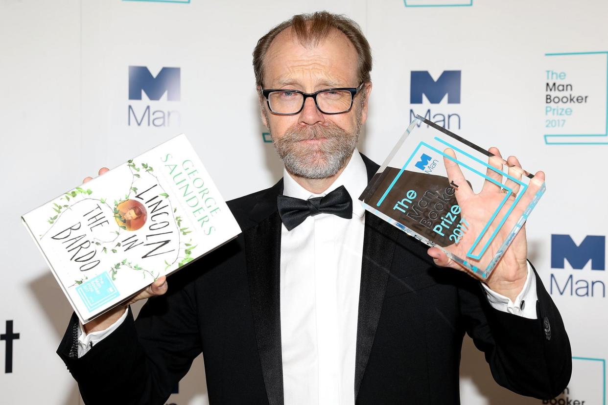 Winning author George Saunders: Tim P. Whitby/Getty Images