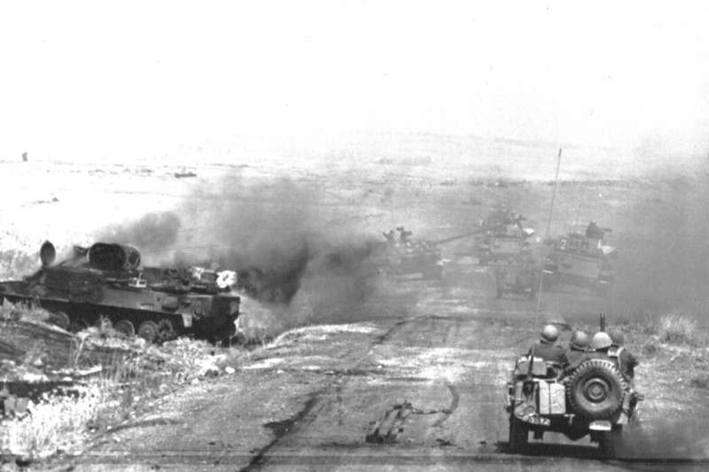 1967年「六日戰爭」以色列攻佔戈蘭高地。（AP）