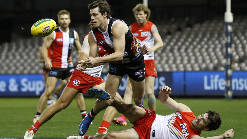 Jack Steele has become one of the Saints' better players since joining the AFL side in 2017.