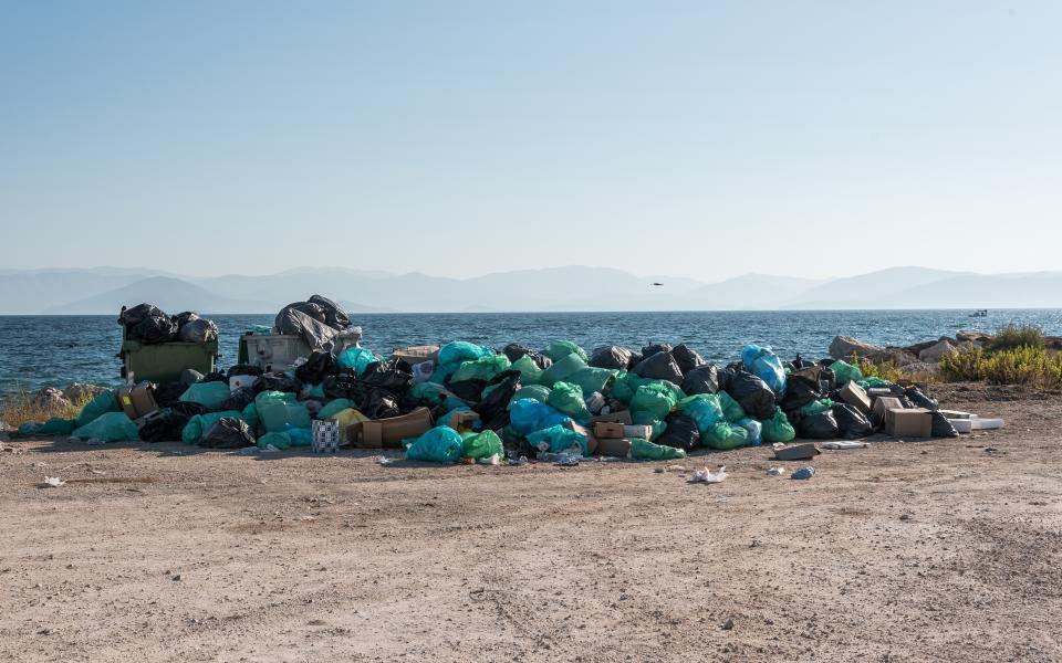 Rubbish has been piling up on the south of the island, near Kavos - Chrysa Koulouri