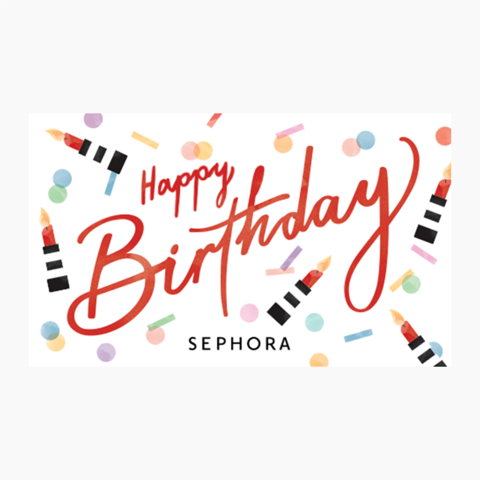 <p><a href="https://sephora.cashstar.com/store/recipient?locale=en-us" rel="nofollow noopener" target="_blank" data-ylk="slk:Shop Now;elm:context_link;itc:0;sec:content-canvas" class="link ">Shop Now</a></p><p>eGift Card</p><p>$25.00</p><p>www.sephora.com</p>