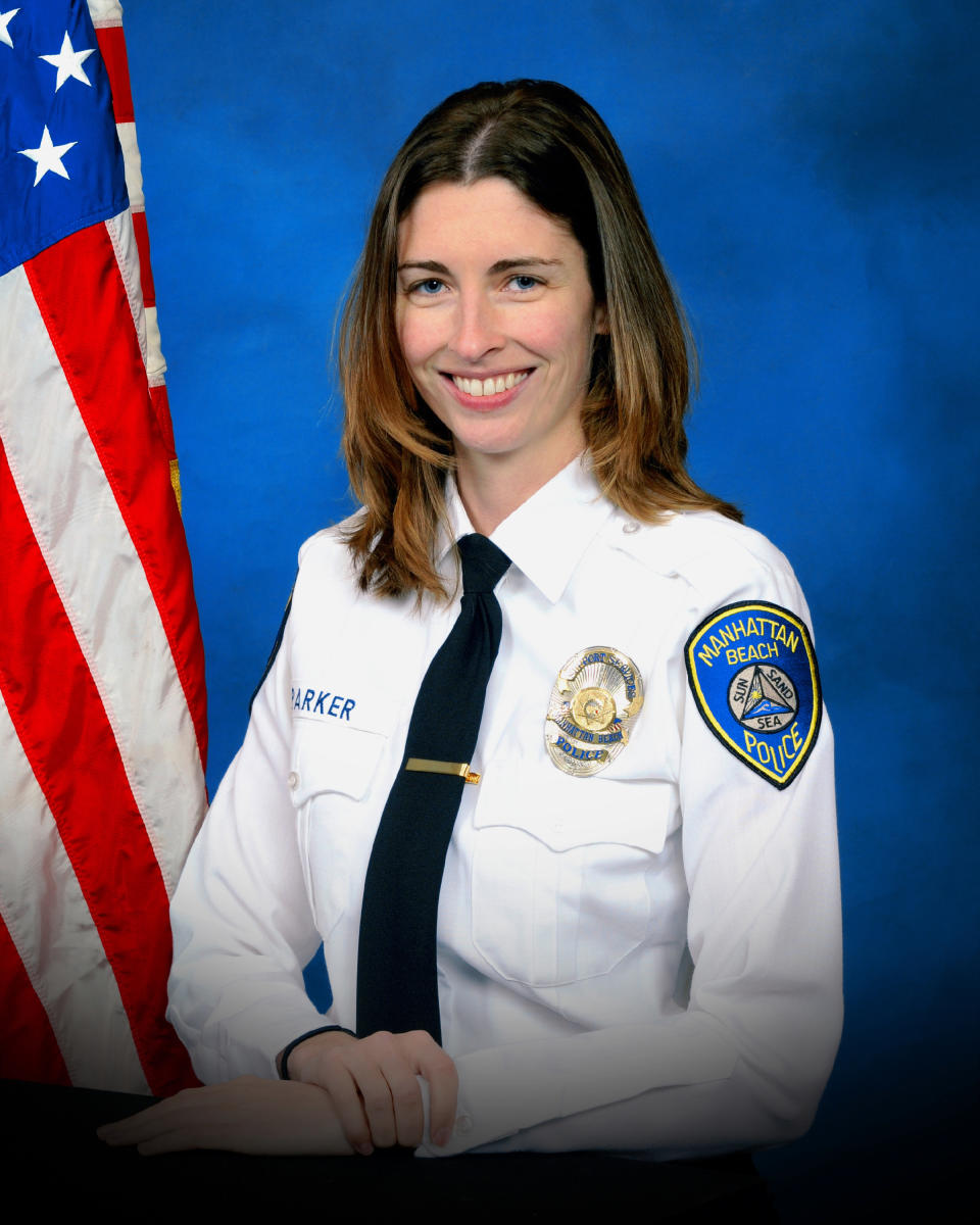 <p>This undated official photo provided by the Manhattan Beach, Calif., Police Department shows Rachael Parker, a police records technician for the department. Parker was one of those listed as killed in the mass shooting in Las Vegas, Sunday, Oct. 1, 2017. (Manhattan Beach Police Department via AP) </p>