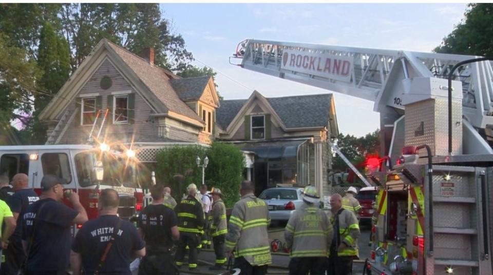 A woman died in an overnight house fire on Vernon Street in Rockland on Friday.
