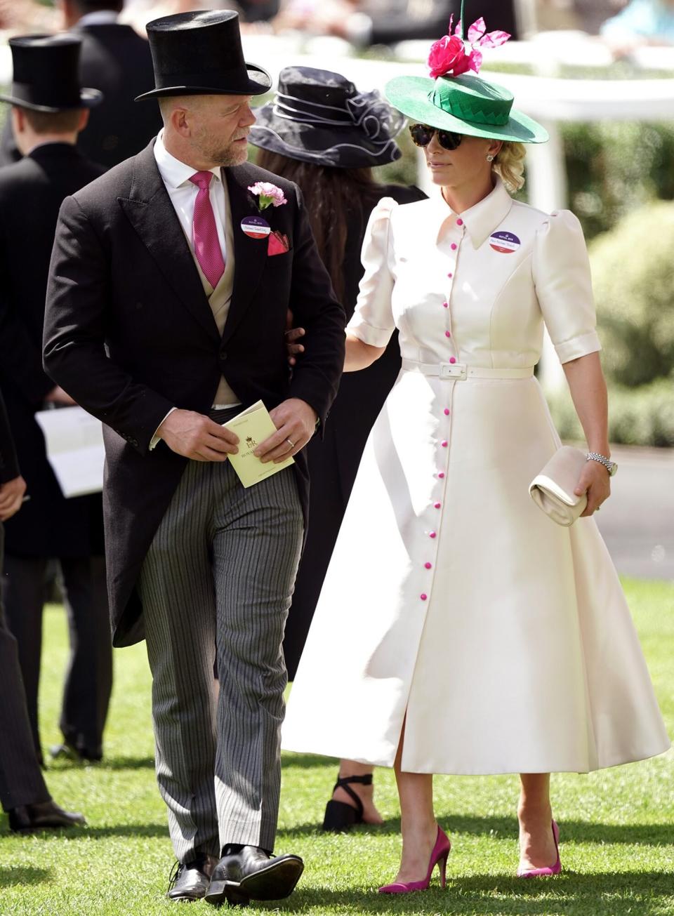 Zara and Mike Tindall during day three of Royal Ascot at Ascot Racecourse