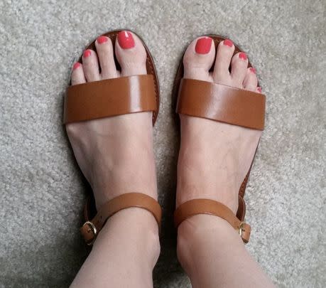 Steve Madden sandals that somehow manage to be comfy to walk in despite having no arch support