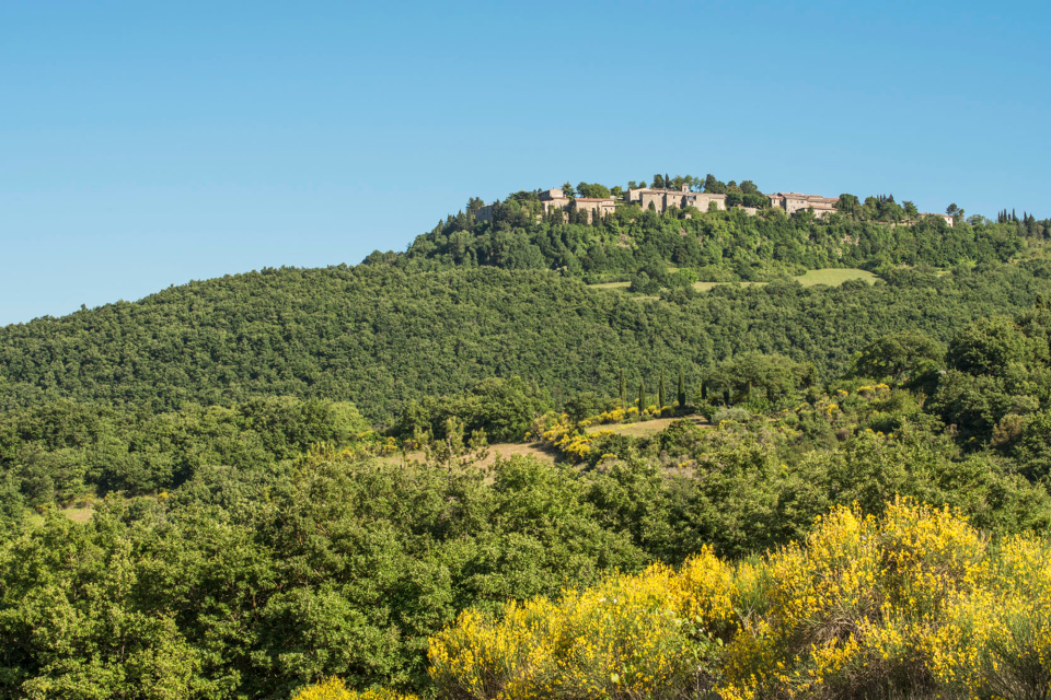 A Once-Abandoned Tuscan Village Is Now a Breathtaking Hotel with a Cooking School and Panoramic Restaurants