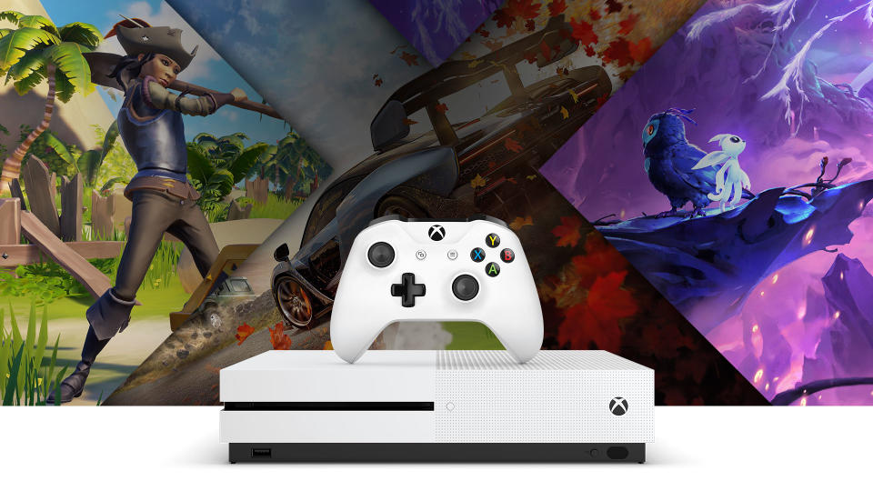 Microsoft's Xbox One S.