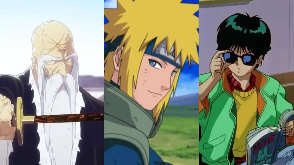 Yamamoto in Bleach, Minato in Naruto, Yusuke Urameshi in Yu Yu Hakusho