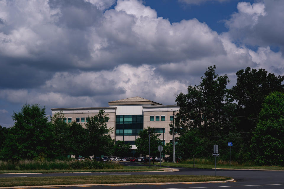 The office building where Reston Pediatrics is located. (Shuran Huang for NBC News)