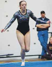 Elizabeth Sinclair, daughter of longtime Milbank head coach Jeanne Sinclair, was a standout gymnast for Milbank High School in the early 2000s.