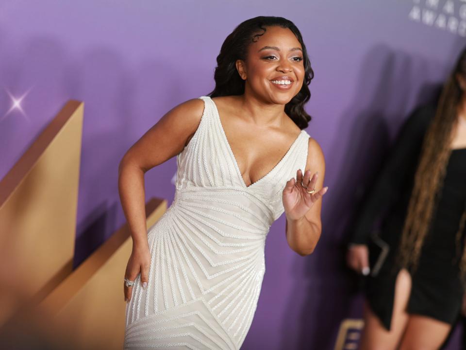 Quinta Brunson besucht die 55. jährlichen NAACP Image Awards im Jahr 2024.