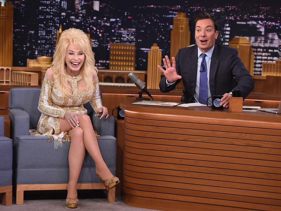 Dolly Parton visits "The Tonight Show."