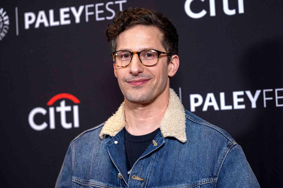 <p>Amanda Edwards/FilmMagic</p> Andy Samberg attends the PaleyFest LA 2024 screening of "Late Night With Seth Meyers" at Dolby Theatre on April 15, 2024 in Hollywood, California.