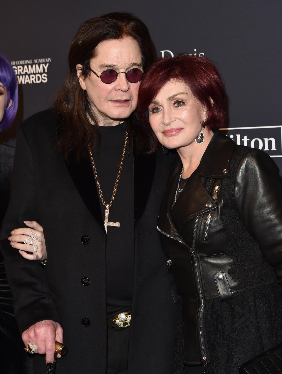 Ozzy Osbourne and Sharon Osbourne attend the Pre-GRAMMY Gala and GRAMMY Salute to Industry Icons Honoring Sean 