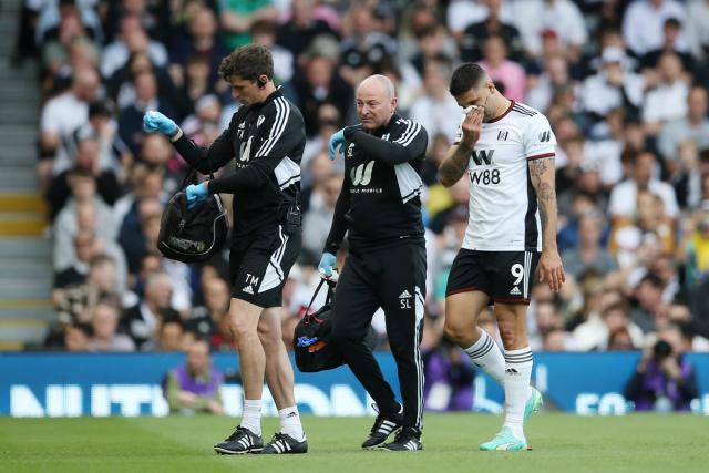 Antonee Robinson of Fulham FC battles for possession against News Photo  - Getty Images