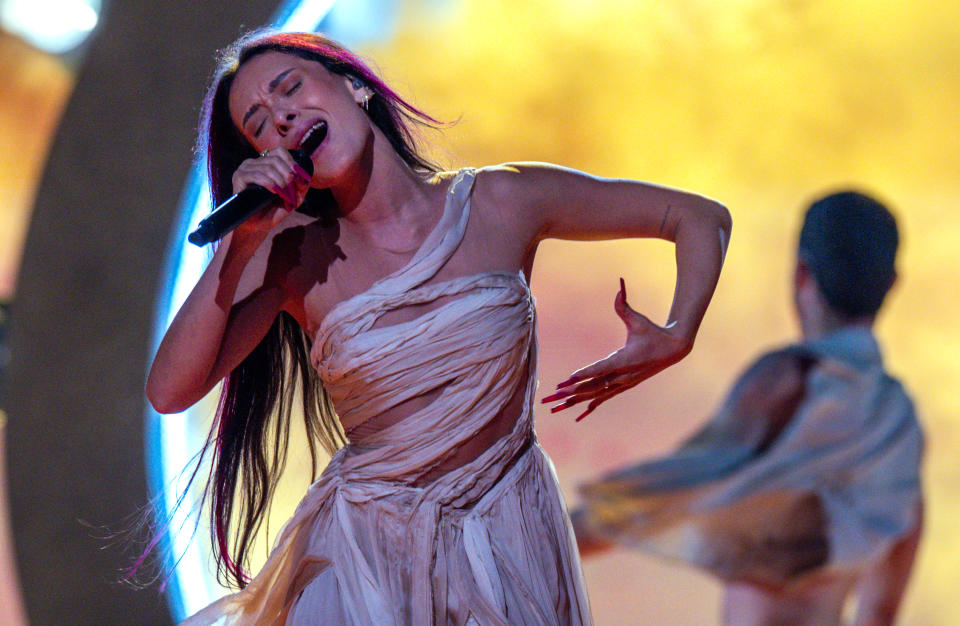 Eden Golan from Israel performs during the Eurovision 2024 semi-finals