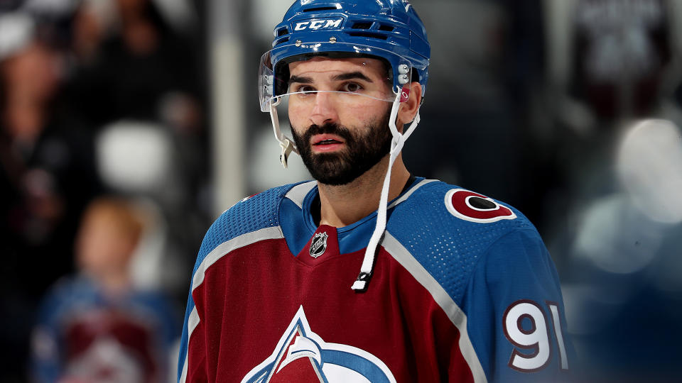 Nazem Kadri hasn't suited up for the Avalanche since Game 3 of the Western Conference final against the Edmonton Oilers. (Photo by Michael Martin/NHLI via Getty Images)